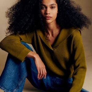 Sezane CLAUDIO JUMPER, Olive Green